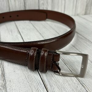 Perry Ellis Portfolio Men's 42 Brown‎ Dress Belt 42/105 Cowhide Leather BP35150